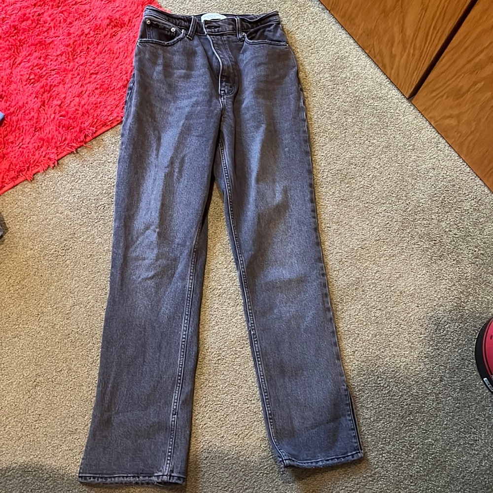 90s straight ultra high rise jeans